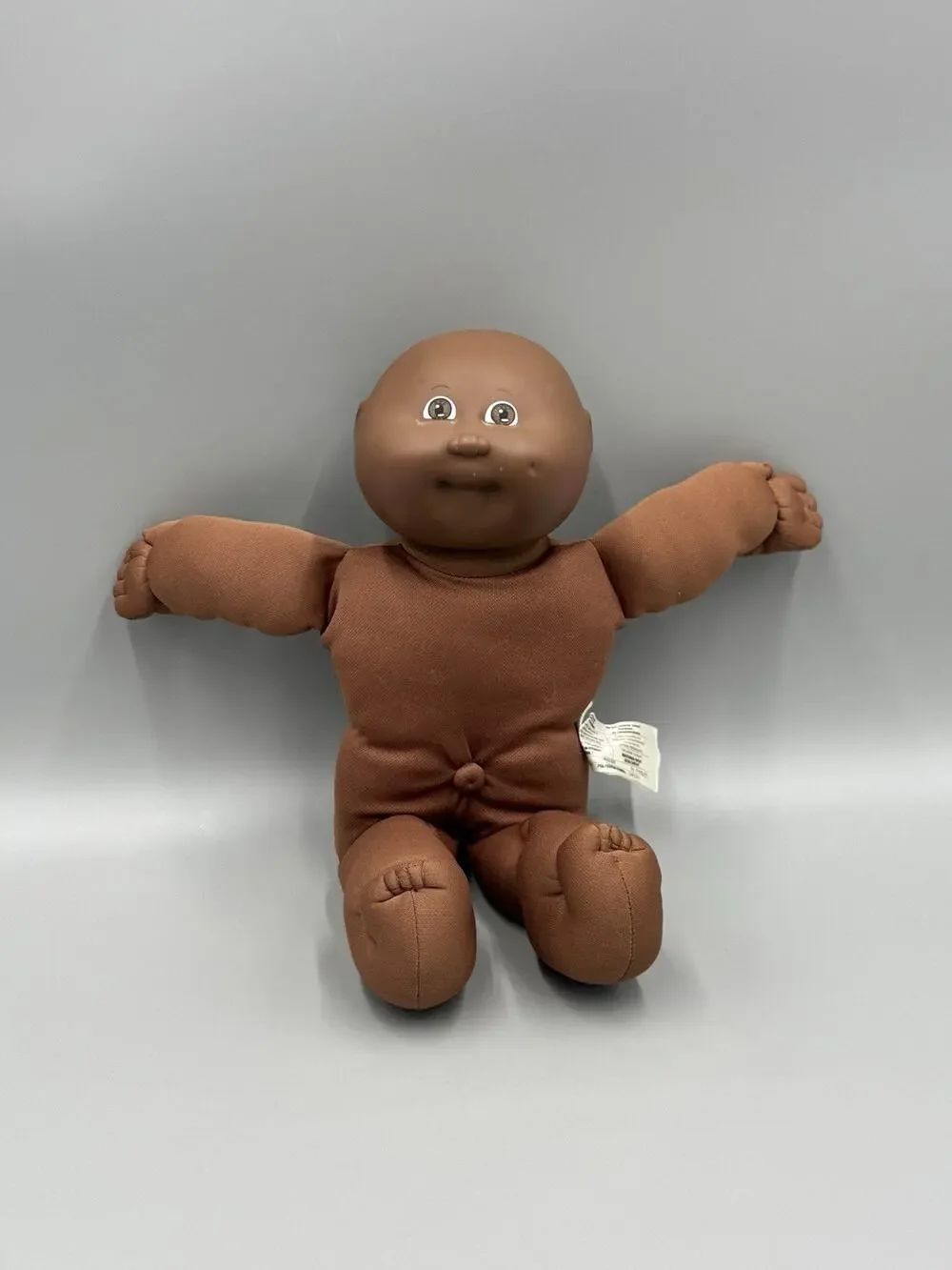 Vintage Cabbage Patch Kids African American Doll Bald Brown Eyes